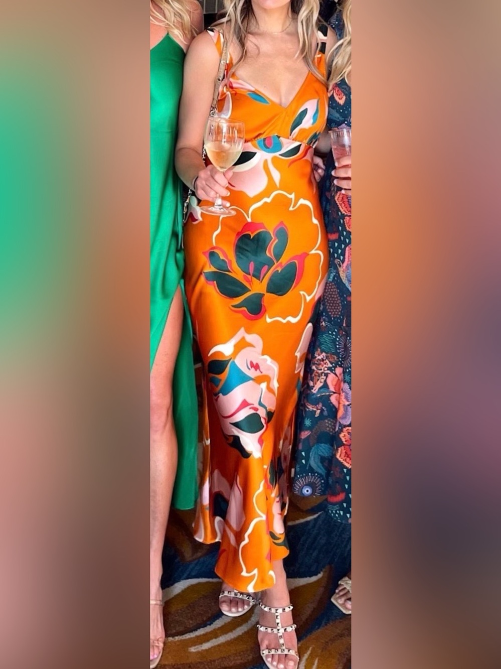 Reformation Daytona Silk Dress